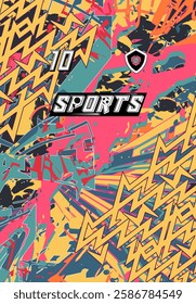 Exclusive Sports Jersey for Teams and Athletes Soccer Basketball Football Esports Fashionable Vibrant Modern Geometric Bold Style