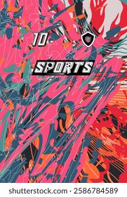 Exclusive Sports Jersey for Teams and Athletes Soccer Basketball Football Esports Fashionable Vibrant Modern Geometric Bold Style