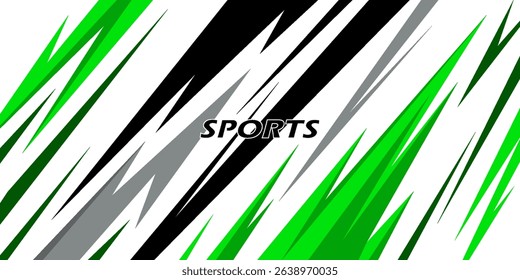 Exclusive and sporty color racing car livery design. Printable vector file below. Universal use.