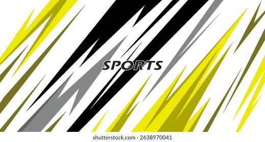Exclusive and sporty color racing car livery design. Printable vector file below. Universal use.