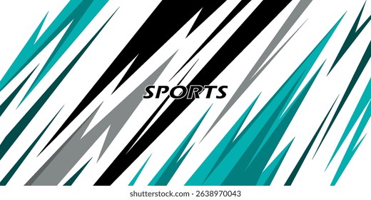 Exclusive and sporty color racing car livery design. Printable vector file below. Universal use.