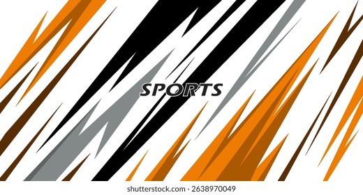 Exclusive and sporty color racing car livery design. Printable vector file below. Universal use.