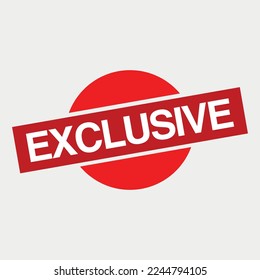 Ilustración vectorial de etiqueta de sello exclusiva
