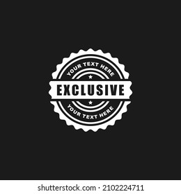 Exclusive stamp seal icon vector illustration