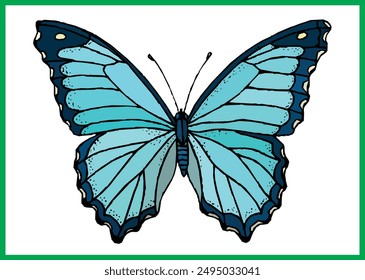 MARIPOSA ILUSTRACIÓN ARTE VECTORIAL utilizado para camiseta de hombres, mujeres y niños + cerámica + textil + trabajo gráfico etc