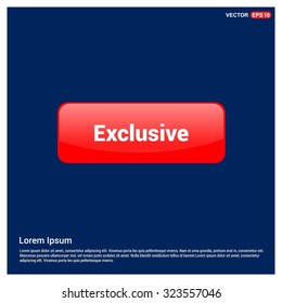 Exclusive Text Realistic Red 3d button