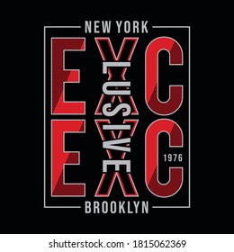 Diseño de tipografía exclusiva para camiseta de impresión, ilustración vectorial