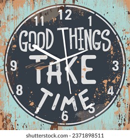 Exclusive typography Time T-Shirt design