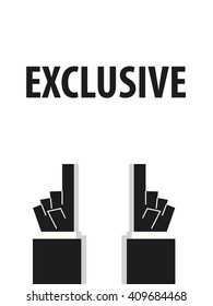 EXCLUSIVE typography vector illustration