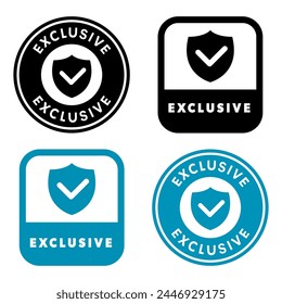Exclusive -  vector labels for products packaging design.
