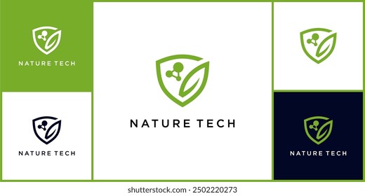 Exclusive vector nature technology logo and icon, can be used in various media easily, editable
