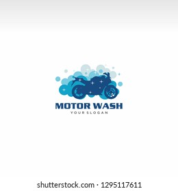 exclusive wash,special motor wash logo vector