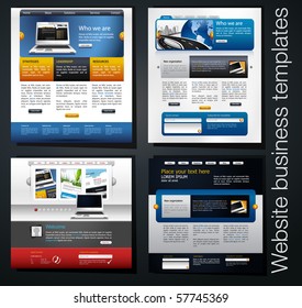 exclusive website business templates, set 4