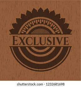 Exclusive wood emblem. Vintage.