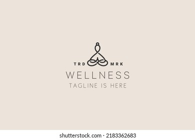 Exclusive yoga logo design for brand identity