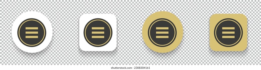 ExclusiveCoin (EXCL)  crypto currency logo symbol set isolated on transparent background vector