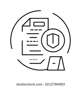 exculpatory evidence crime line icon vector. exculpatory evidence crime sign. isolated contour symbol black illustration