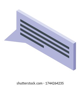 Excursion guide chat icon. Isometric of excursion guide chat vector icon for web design isolated on white background
