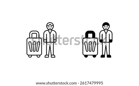Excursion icon design with white background stock illustration