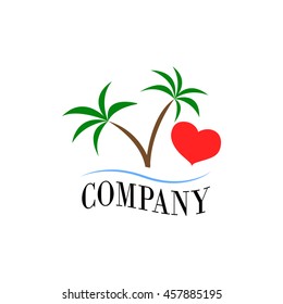 Excursion, summer, sea excursions logo in vector EPS
