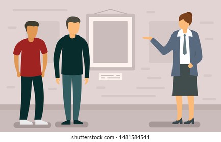 Excursion travel concept banner. Flat illustration of excursion travel vector concept banner for web design