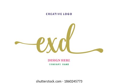 EXD lettering logo is simple, easy to understand and authoritative