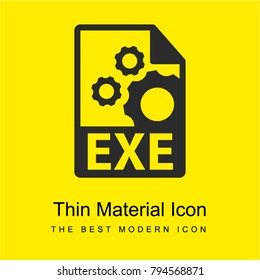 Exe File Format Symbol Bright Yellow Stock Vector (Royalty Free ...