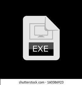 Exe file format vector