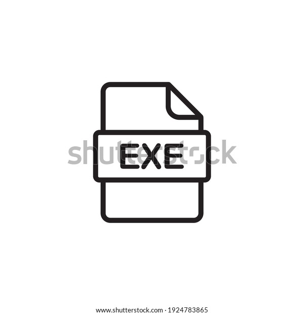 Exe File Icon Symbol Sign Vector Stock Vector (Royalty Free) 1924783865 ...