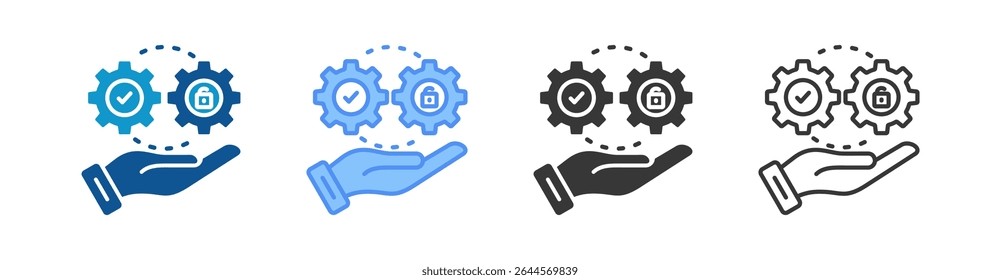 Execute Icon Set Multiple Style Collection