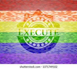 Execute lgbt colors emblem 