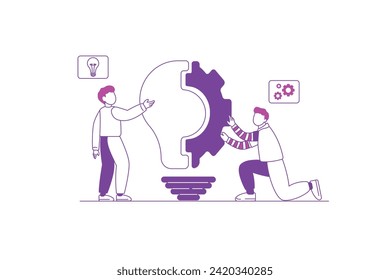 Executing a business idea Illustration