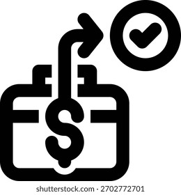 Execution, Business Execution, Business Outline Icon