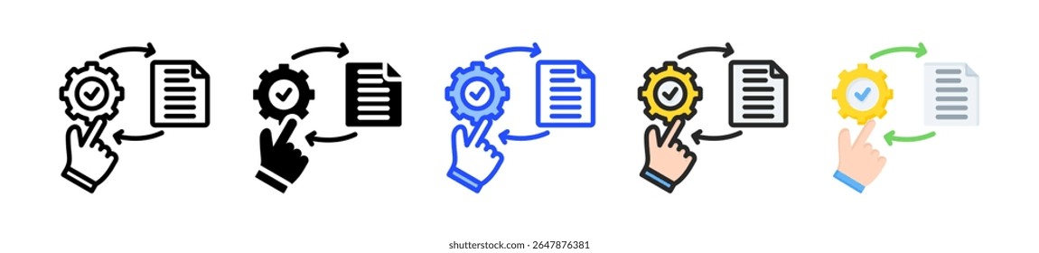 Execution Icon Collection With Multiple Styles