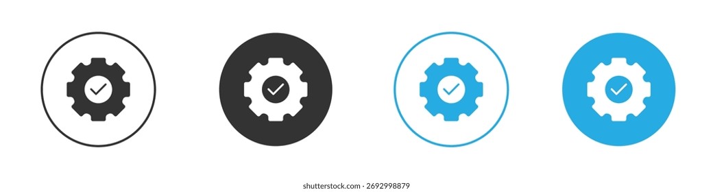 Execution icon in editable flat vector in black and white