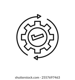 Execution icon Isolated flat vector in outline