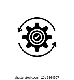 Execution icon Isolated flat vector in outline