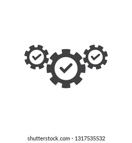 execution icon. Simple element illustration. execution concept symbol design. Can be used for web and mobile. - Vektör