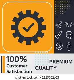execution icon. Social media sign. Vector illustration