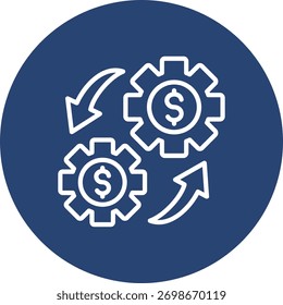 Estilo de Círculo de Cor da Linha de Execução