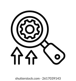 Execution Vector outline icon. Eps10 file 