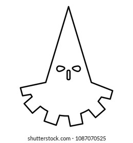 Executioner hangman icon black color outline