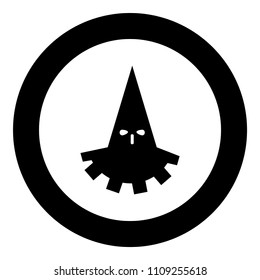 Executioner hangman icon black color in circle round 