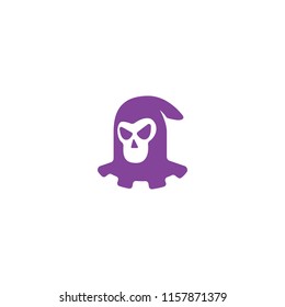 Executioner medieval skull icon t shirt design