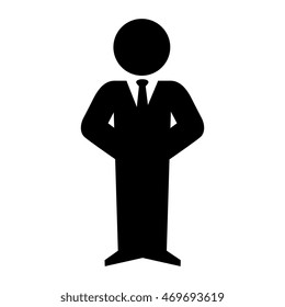 executive business businessperson man suit silhouette tie vector