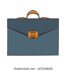 executive business corporate office suitcase isolated cartoon vector illustration graphic design