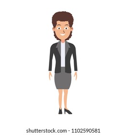 Executive business woman cartoon