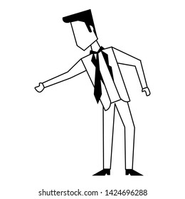 Executive businessman avatar isolated vector illustration graphic design
