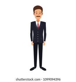 Executive businessman cartoon