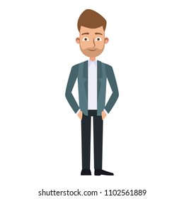 Executive businessman cartoon